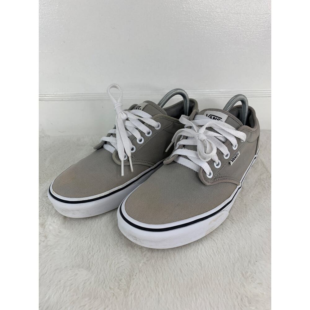 Vans Women’s Atwood Light Gray Skate Shoes Size 10 Casual Sneakers